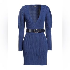 Elisabetta Franchi Blue Dress. Size 46 IT/ 10US.  NWT